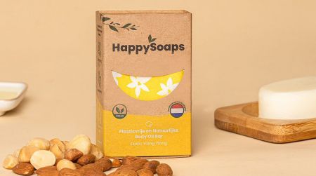 The Happy Soaps Body Oil Bar Exotic Ylang Ylang Geel 70 gram nodig? - ruitershopbeerens.nl