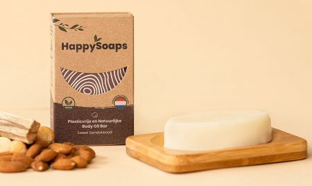 The Happy Soaps Body Oil Bar Sweet Sandalwood Bruin 70 gram nodig? - ruitershopbeerens.nl