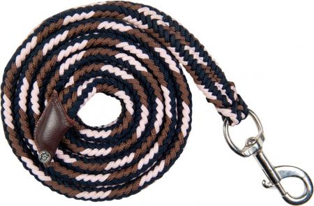 HKM Halsterlijn Elemento navy/bruin/rose 180cm nodig? - ruitershopbeerens.nl