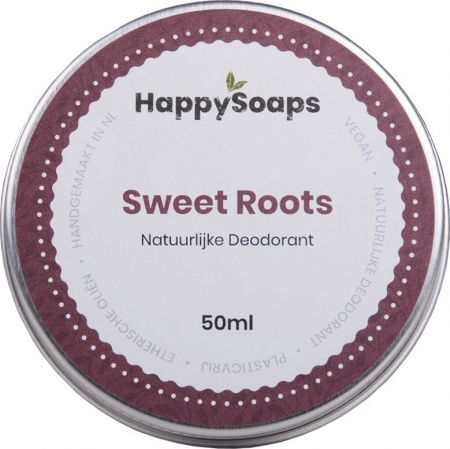 The Happy Soaps Natuurlijke Deodorant - Sweet Roots Sweet Roots 50ml nodig? - ruitershopbeerens.nl