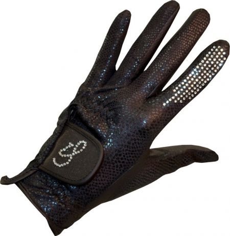 Rijhandschoen Sparkle Sparkling Zwart L nodig? - ruitershopbeerens.nl