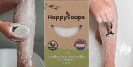 The Happy Soaps Shaving Bar Kokos 80 gram nodig? - ruitershopbeerens.nl
